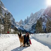 Val Fiscalina con Cima Una sullo sfondo fischleintal winter inverno mit einserkofel
