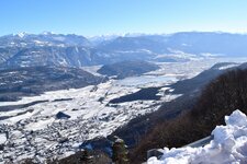 Kalterersee Winter Panorama Unterland Ueberetsch