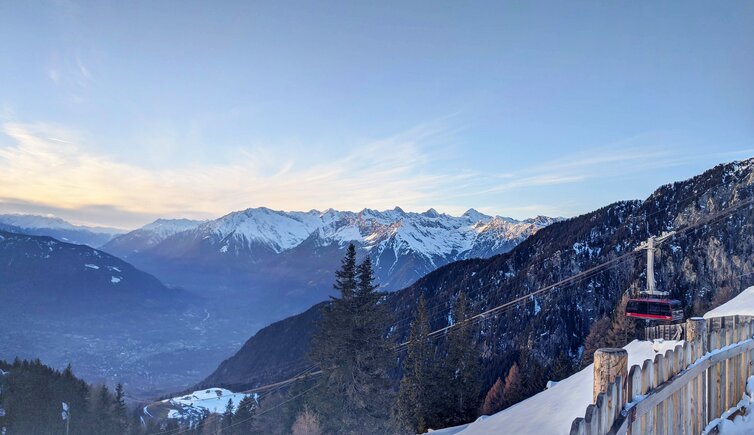 skigebiet meran aussicht auf meran