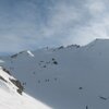 Auf dem Weg zum Crespeina-Joch, rechts im Bild der Gipfel des Col Toronn. Foto: BS, &copy; Peer
