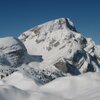 Blick auf die m&auml;chtige Erscheinung des Seekofels, ein lohnendes, aber wesentlich schwierigeres Tourenziel im Pragsertal. Foto: BS, &copy; Peer