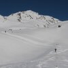 Herrliches Skigel&auml;nde in den &Ouml;tztaler Alpen auf dem Weg zur Pleresspitze im Matschertal, das zur Gemeinde Mals geh&ouml;rt. Foto: BS, &copy; Peer