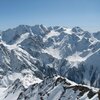 Blick auf die gegen&uuml;berliegenden Dreitausender des Matschertales vom Gipfel der Pleresspitze. Foto: BS, &copy; Peer
