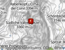 Map: Saldurseen und Oberettes-Hütte