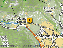 Map: ALGO - Einkaufszentrum Algund