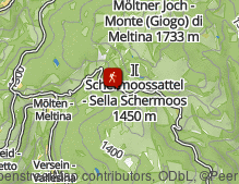 Karte: Wanderung Schermoos - Gschnofer Stall