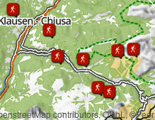 Karte: Wandern im Grödner Tal