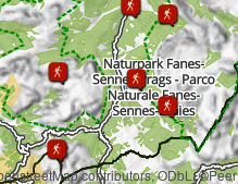 Karte: Wandern in Alta Badia