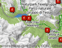 Karte: Wandern im Schnalstal