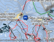 Map: Apartments Chalet Pitla Cësa