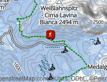 Karte: Naturerlebnisweg Zans / Sentiero Natura a Zannes