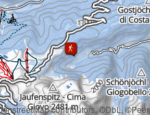 Mappa: Bergtour auf die Mittagsspitze im Jaufental