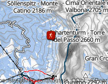 Map: Santnerpass Klettersteig