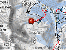 Karte: Gletscherweg Sulden