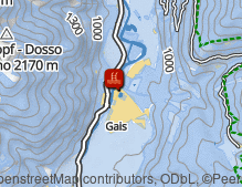 Karte: Badesee Baggalocke / Laghetto balneabile di Gais