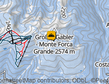 Karte: Großer Gabler / Monte Forca Grande