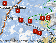 Mappa: Escursioni in Val Gardena
