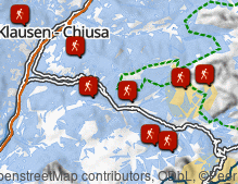 Karte: Wandern im Grödner Tal