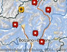 Map: Llama Trekking in South Tyrol
