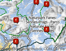 Mappa: Escursioni in Alta Badia