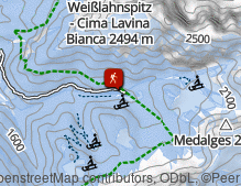 Mappa: Durch den Naturpark Puez-Geisler / Attraverso il Parco Naturale Puez-Odle