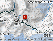 Mappa: Wanderung über das Pfitscher Joch zur Lafitzalm