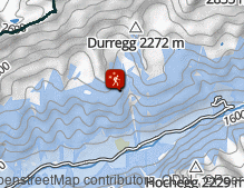 Karte: Winterwanderung von Pfitsch nach Stein