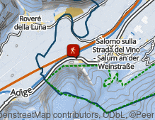 Map: Wanderung von Salurn zum Saùchpass