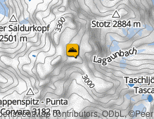 Karte: Saldurspitze / Punta Saldura