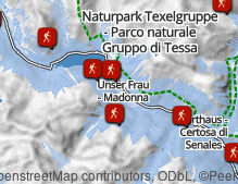 Karte: Wandern im Schnalstal