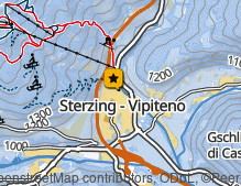 Karte: Zwölferturm Sterzing / Torre delle Dodici