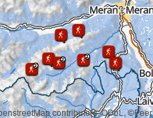 Mappa: Escursioni in Val d'Ultimo - Alta Val di Non