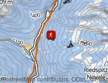 Karte: Über die Prantneralm zur Hühnerspielhütte