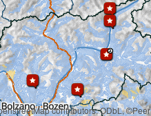 Mappa: Flying Foxes e zipline