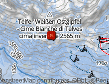 Karte: MTB-Tour zu den Telfer Almen
