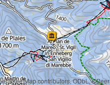 Map: Museum Al Plan Dolomites / Museo Al Plan Dolomites