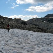 Schneefeld vor Rieserfernerhuette