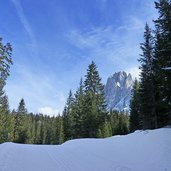 langlaufloipe bei monte pana winter langkofel