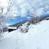 weg bei weisslahnbad tiers winter