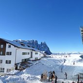 seiser alm umlaufbahn bergstation winter