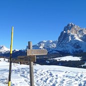 seiser alm hans paula steger weg winter abzweigung weg nach saltria