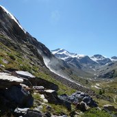 RS C cevedale zufallspitze martell talschluss mit wasserfall und gletscher