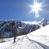 winter lafetzweg bei lafetzalm schnals