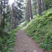 weg nr zur kasseler huette bei rein in taufers