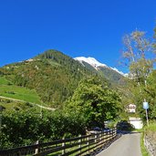 strasse ins zieltal bei partschins