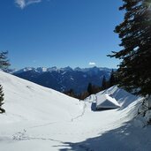 malga cugola val di fiemme inverno