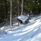 weg kugelalm isi huette winter futterkrippe