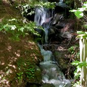 bach bei weg zum oberen wasserfall