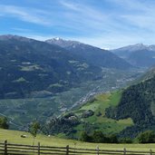 blick von oben auf juval und tschars und kastelbell