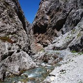 oberer einstieg in uina schlucht